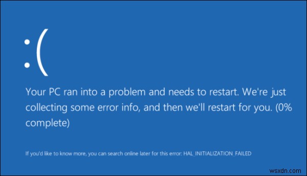 Windows HAL 초기화 실패 오류(0x0000005C) 원인과 해결 방법