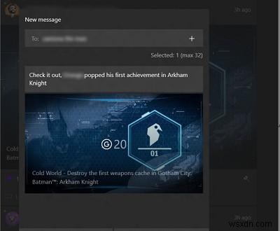 Windows 11/10 Xbox 앱에서 친구 활동 피드 및 타임라인 확인하는 방법