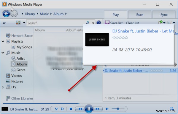 Windows Media Player에서 앨범 정보가 표시되지 않거나 잘못 나올 때 해결하는 방법
