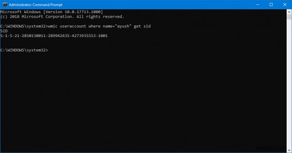 Windows 10에서 모든 사용자의 보안 식별자(SID)를 확인하는 방법