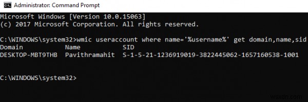 Windows 10에서 모든 사용자의 보안 식별자(SID)를 확인하는 방법