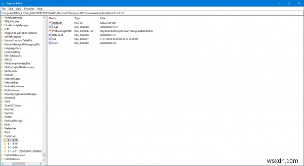 Windows 10에서 모든 사용자의 보안 식별자(SID)를 확인하는 방법