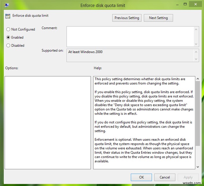 Windows 10에서 디스크 할당량 제한을 강제 적용하는 방법 – 레지스트리 및 그룹 정책 편집기 활용