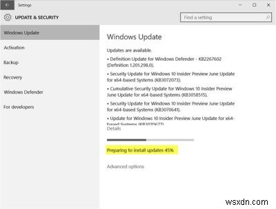 Windows 10을 최신 빌드로 수동 업그레이드하는 방법