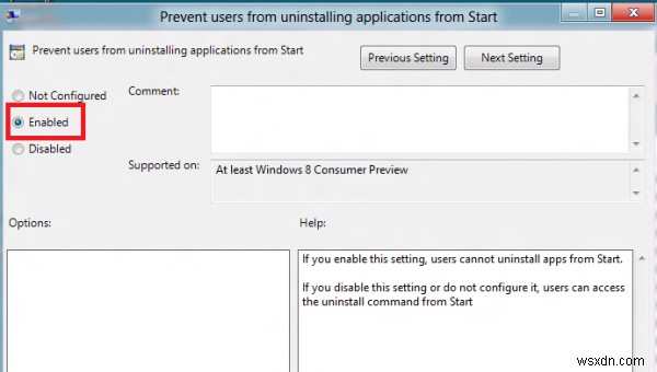 Windows 10에서 사용자가 앱을 제거하지 못하도록 차단하는 방법