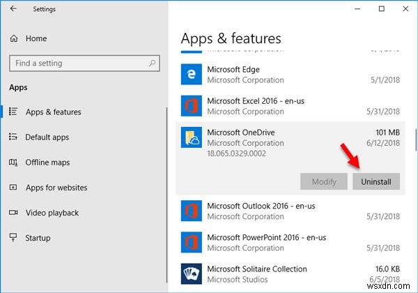 Windows 10 최신 버전의 OneDrive가 설치되어 있습니다 오류 해결 방법
