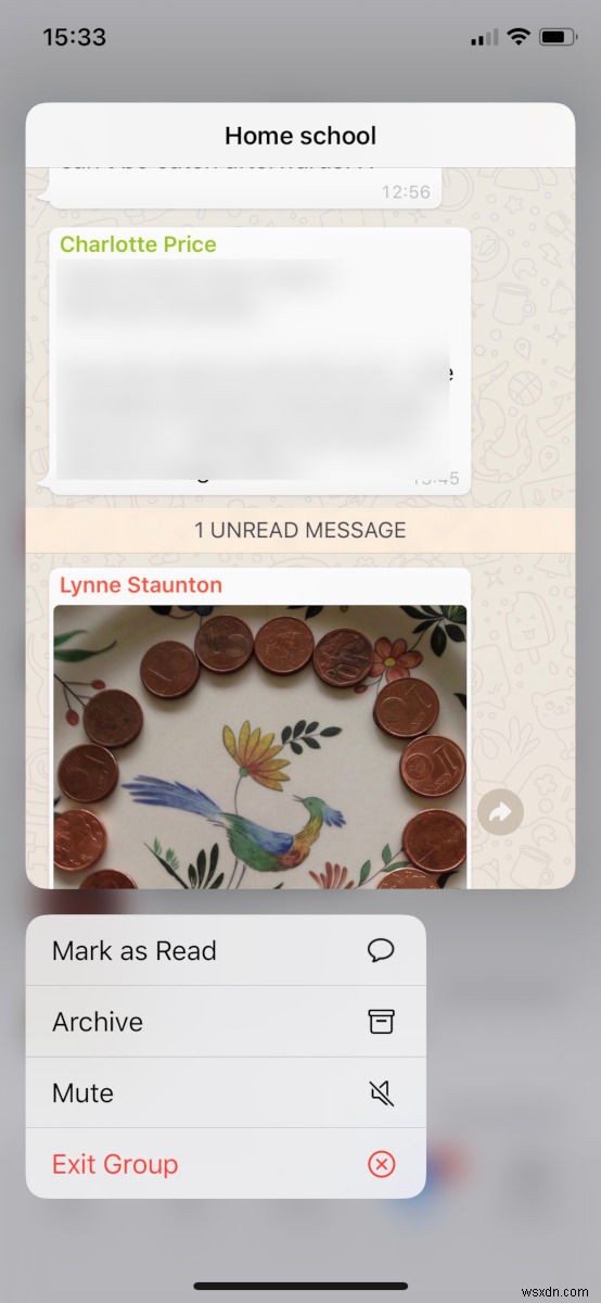 아이폰에서 WhatsApp 메시지를 읽음 표시 없이 몰래 확인하는 방법