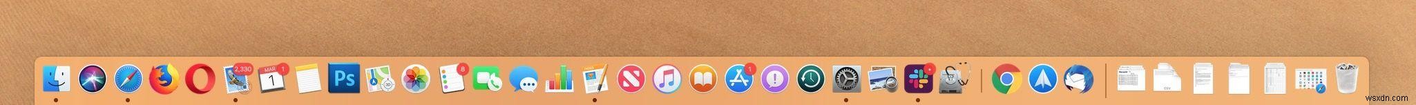 macOS 모하비 Dock에서 최근 사용한 앱 숨기는 방법