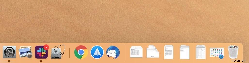 macOS 모하비 Dock에서 최근 사용한 앱 숨기는 방법