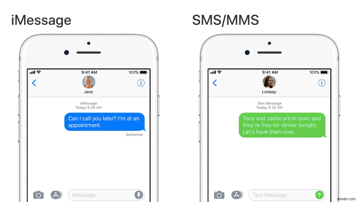 아이폰에서 iMessage와 일반 문자 메시지(SMS) 구별하는 방법