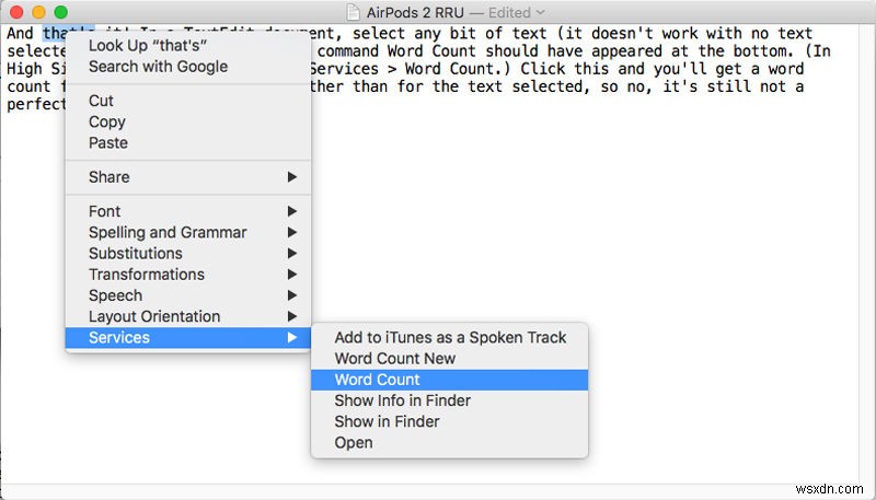 맥(Mac) TextEdit에서 단어 수 계산하는 방법 – Automator 설정부터 간편한 대안까지
