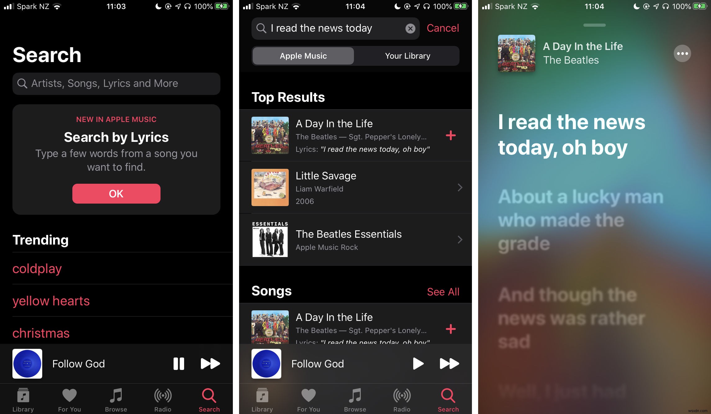 Apple Music에서 노래 가사 보는 방법 – 실시간 싱크 가사부터 가사 검색까지