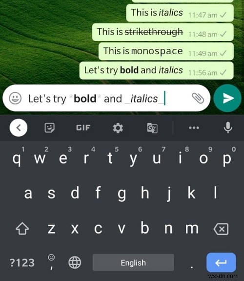 WhatsApp 텍스트 서식 완벽 가이드: 굵게, 기울임, 취소선까지 꼭 알아야 할 8가지 트릭