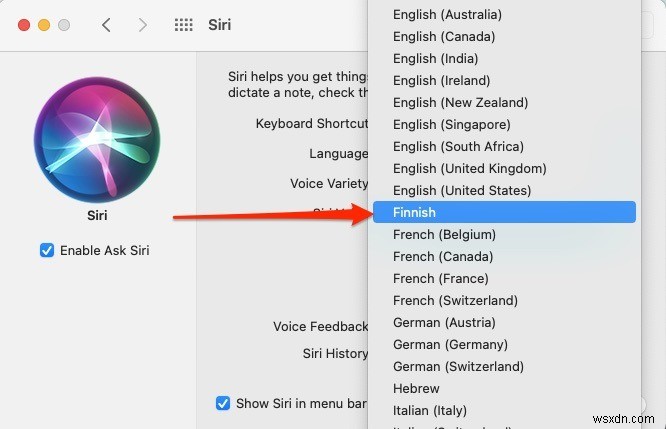 맥(Mac)과 아이폰(iPhone)에서 Siri 음성 및 언어 변경하는 방법