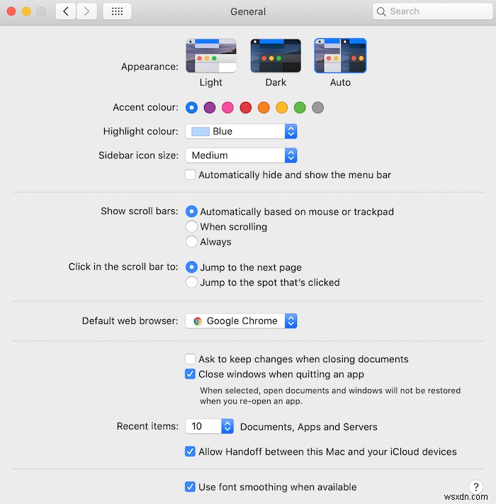 macOS와 iPhone에서 해 질 때 다크 모드 자동 전환 예약하는 방법