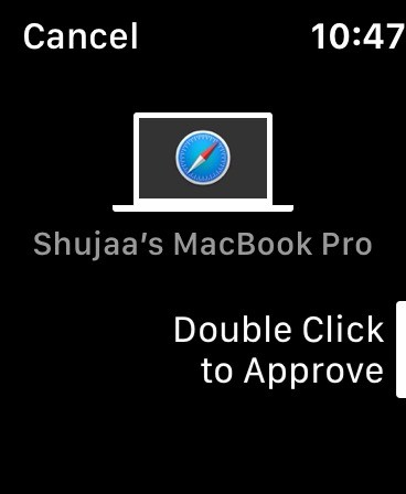 macOS Catalina에서  Apple Watch로 승인  기능 사용하는 방법