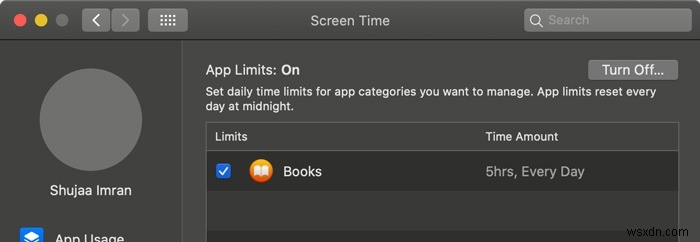 macOS Catalina에서 스크린 타임 설정하고 활용하는 방법