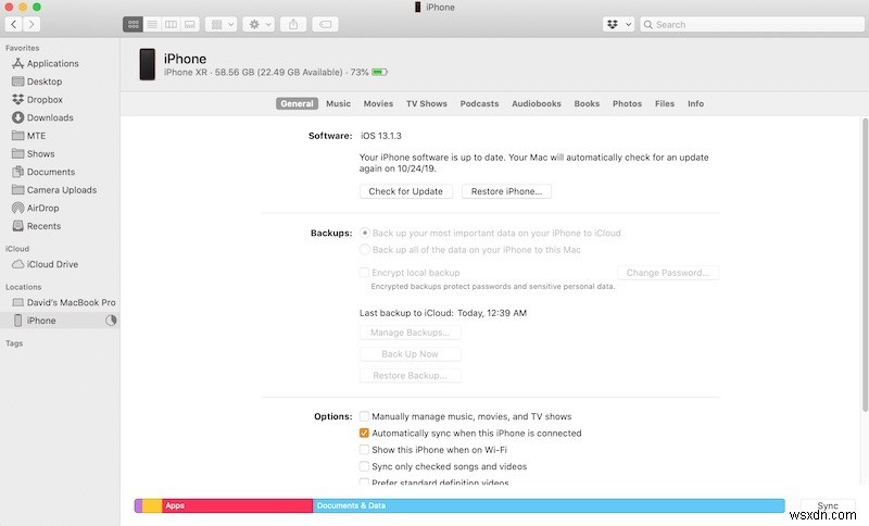 macOS 카탈리나에서 iOS 기기로 영상 옮기는 방법 (TV 앱·파인더 활용)