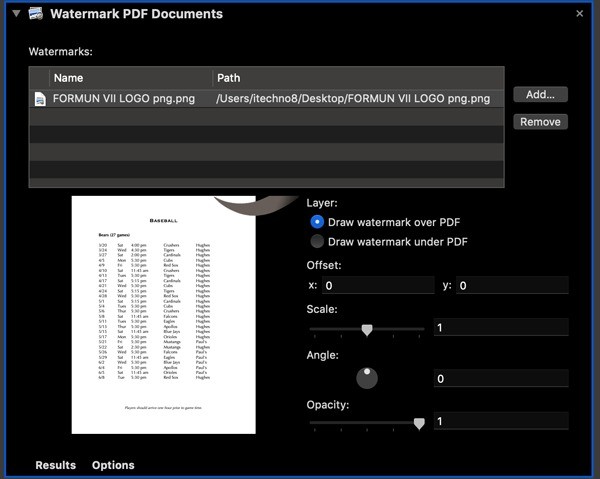 macOS 빠른 작업(Quick Actions)으로 PDF 페이지에 워터마크 넣는 방법
