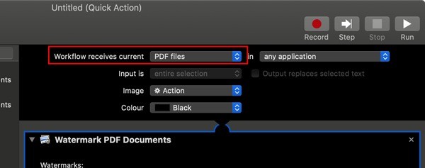 macOS 빠른 작업(Quick Actions)으로 PDF 페이지에 워터마크 넣는 방법
