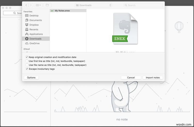 Evernote에서 Bear로 노트 옮기기: 완벽 마이그레이션 가이드