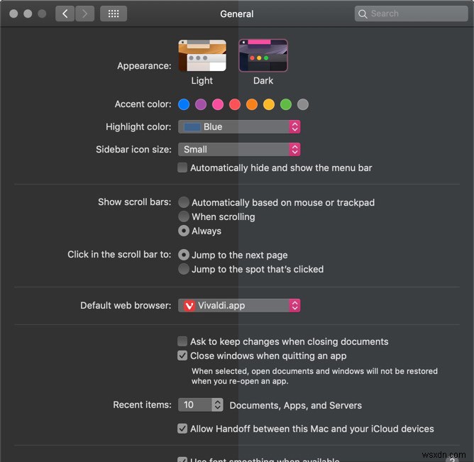 macOS 모하비(Mojave) 다크 모드를 한층 더 어둡게 만드는 방법