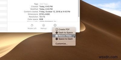 macOS Mojave에서 빠른 작업(Quick Action) 생성하고 활용하는 방법
