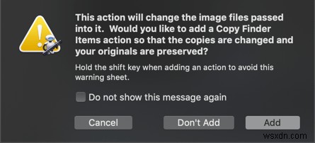 macOS Mojave에서 빠른 작업(Quick Action) 생성하고 활용하는 방법