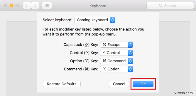 macOS Sierra에서 Caps Lock 키를 Esc 키로 매핑하는 방법 [빠른 팁]
