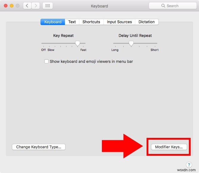 macOS Sierra에서 Caps Lock 키를 Esc 키로 매핑하는 방법 [빠른 팁]