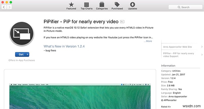 macOS 시에라에서 넷플릭스 PIP(화면 속 화면) 모드 활성화하는 방법