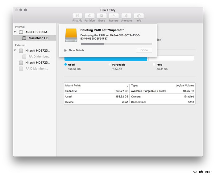 macOS 시에라에서 RAID 설정하는 방법 완벽 가이드