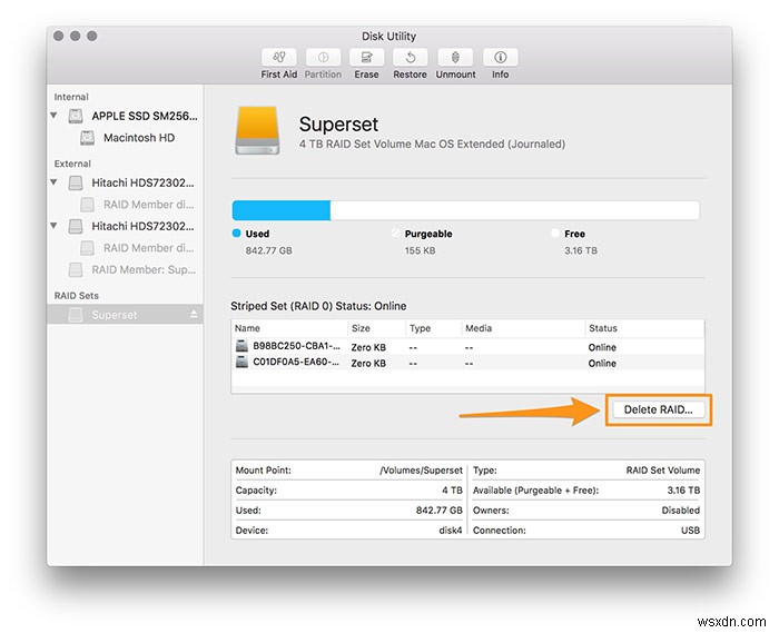 macOS 시에라에서 RAID 설정하는 방법 완벽 가이드