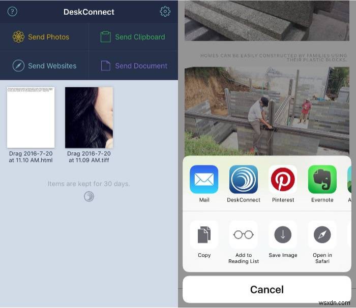 DeskConnect – Mac과 iOS 기기 간 손쉽게 파일을 주고받는 방법