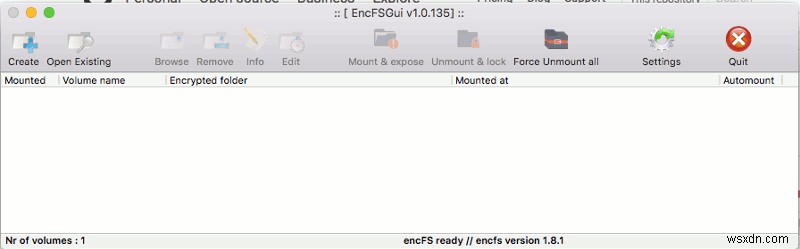 EncFSGui로 macOS에서 암호화 폴더 간편하게 만들고 마운트하는 방법