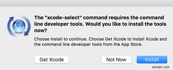 맥에서 Xcode 없이 명령줄 도구(Command Line Tools) 설치하는 방법