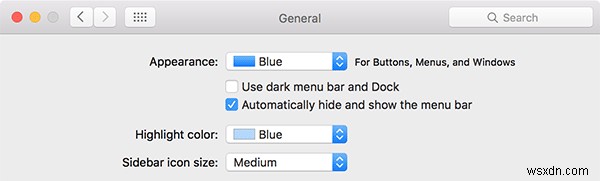 OS X El Capitan에서 메뉴 표시줄 숨기는 방법 – 화면 공간 넓히기