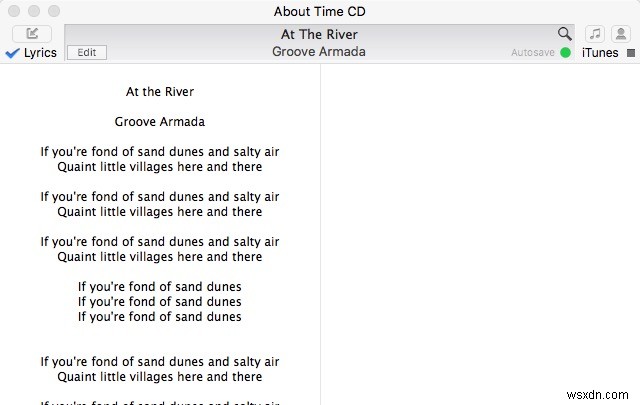 Singer Song Reader – iTunes 노래 가사를 자동으로 검색, 저장, 표시하는 무료 Mac 앱