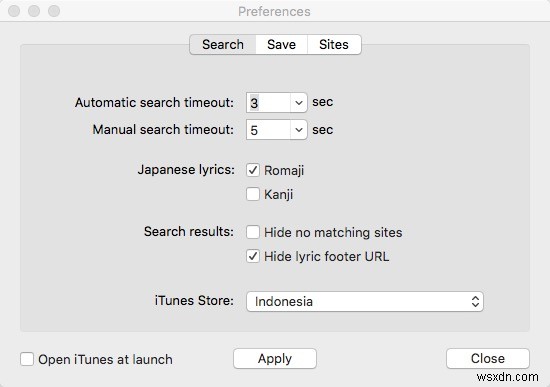 Singer Song Reader – iTunes 노래 가사를 자동으로 검색, 저장, 표시하는 무료 Mac 앱