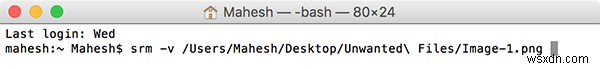 OS X 엘 캐피탠에서 휴지통 안전하게 비우는 방법