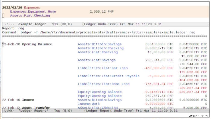 Emacs에서 Ledger Mode로 재정을 체계적으로 관리하는 방법