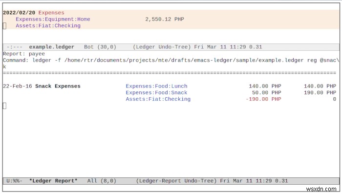 Emacs에서 Ledger Mode로 재정을 체계적으로 관리하는 방법