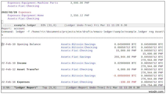 Emacs에서 Ledger Mode로 재정을 체계적으로 관리하는 방법