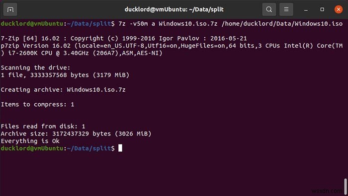 우분투(Ubuntu)에서 대용량 파일을 압축하고 분할하는 방법