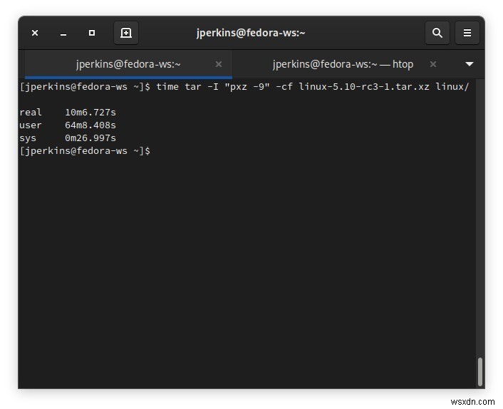 tar와 pigz·pbzip2·pxz로 모든 CPU 코어를 활용해 아카이브 압축 속도 높이는 방법