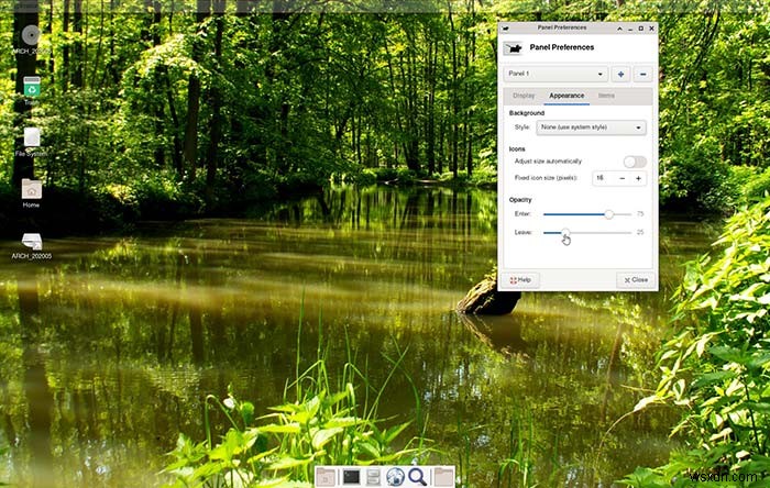 XFCE 패널과 터미널을 투명하게 만드는 방법