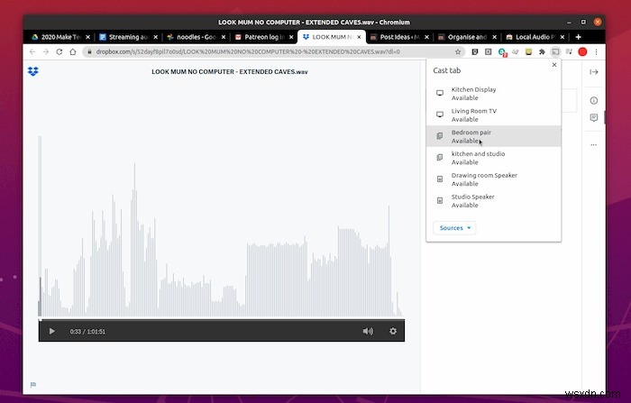 리눅스에서 Chromecast와 Google Home으로 오디오 스트리밍하는 완벽 가이드