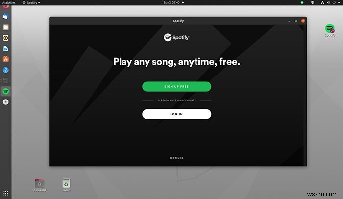 리눅스에서 Spotify를 시스템 트레이로 최소화하는 방법