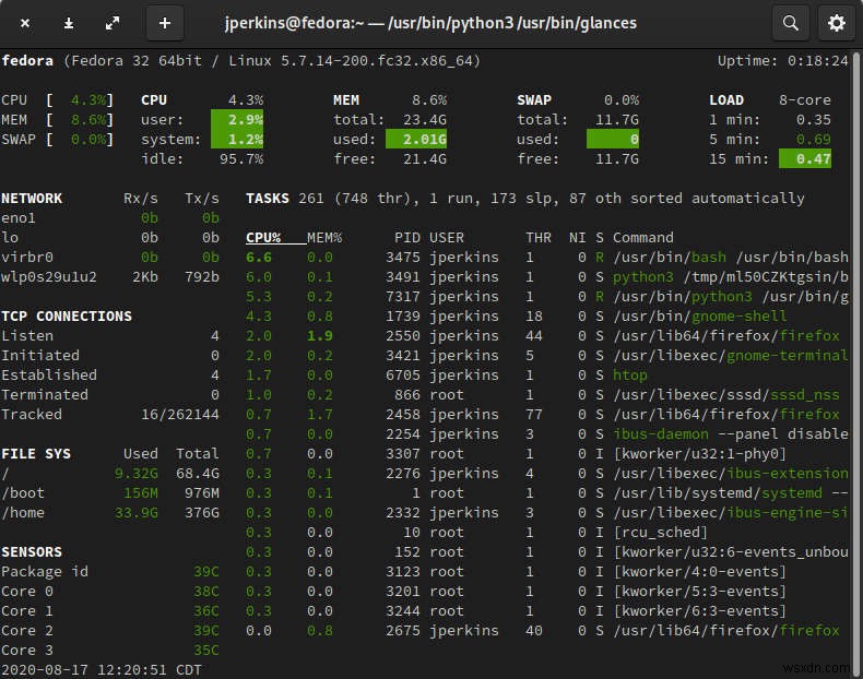 리눅스에서 시스템 자원을 확인하는 최고의 시스템 모니터 4가지