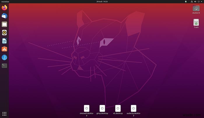 우분투(Ubuntu)에서 바탕화면 바로 가기를 만드는 방법